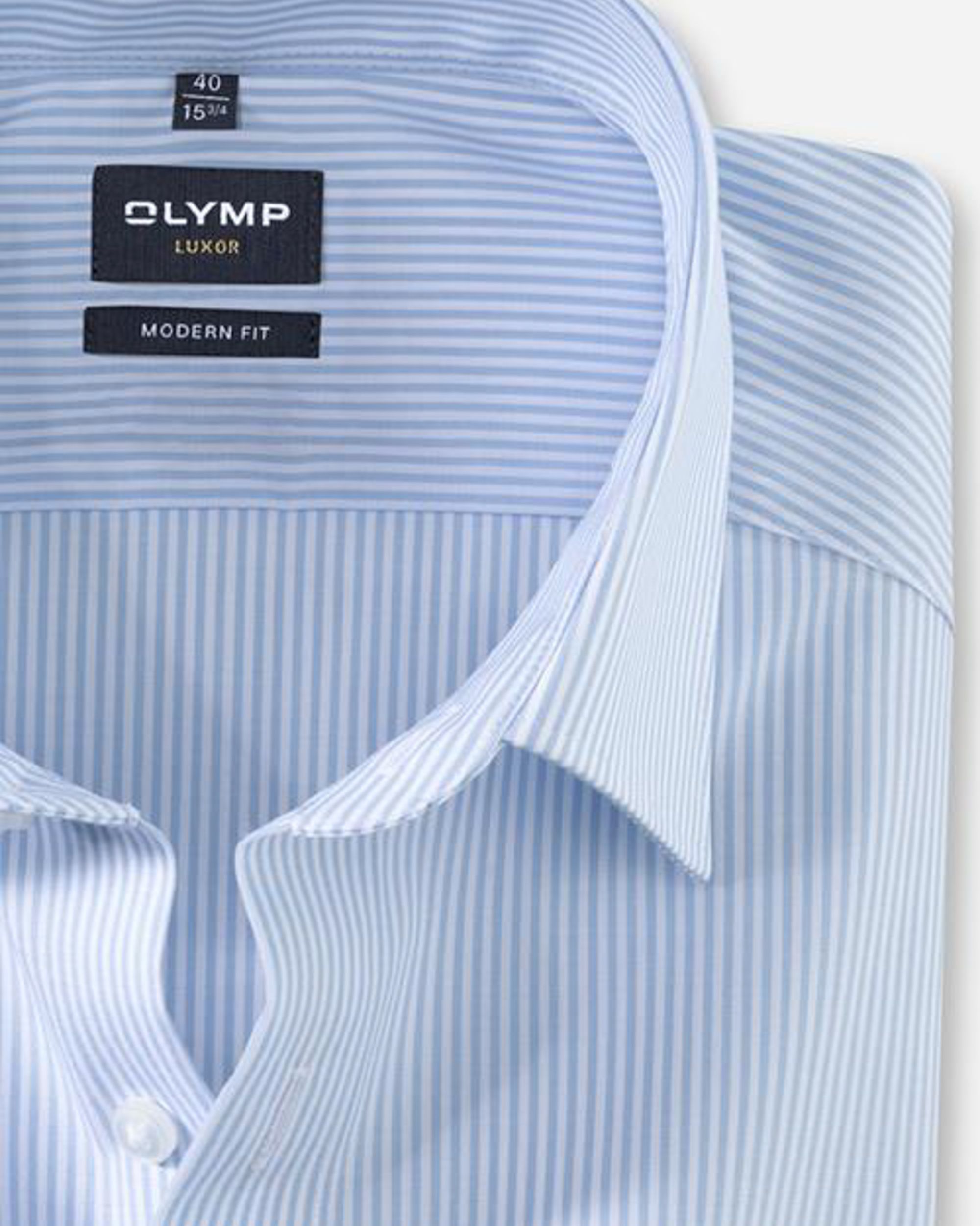 OLYMP Luxor Modern Fit Overhemd LM Blauw 052687-001-37