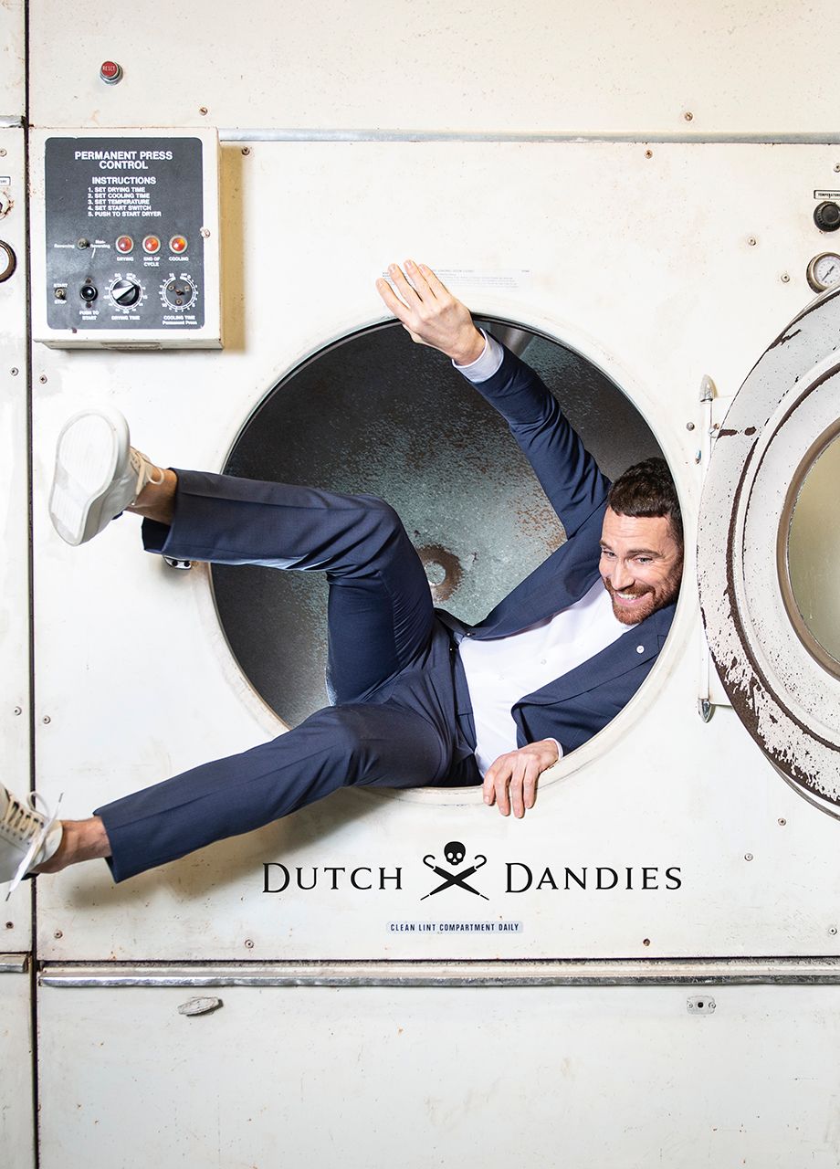 Dutch Dandies Washable Suit Donkerblauw uni 052727-001-46