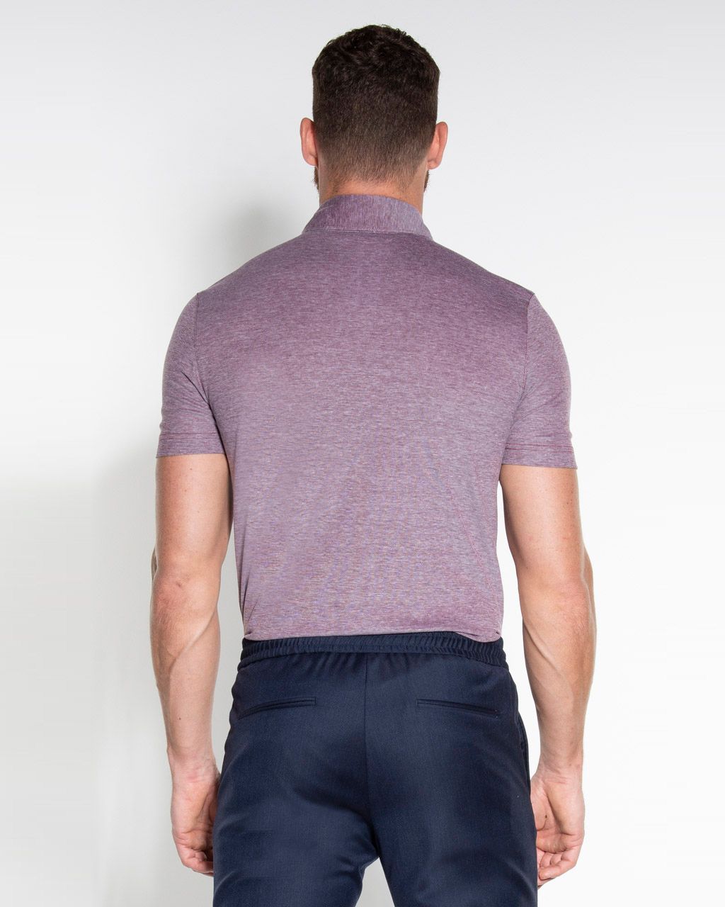 Dutch Dandies Dalton Polo KM Donkerrood uni 052798-004-L