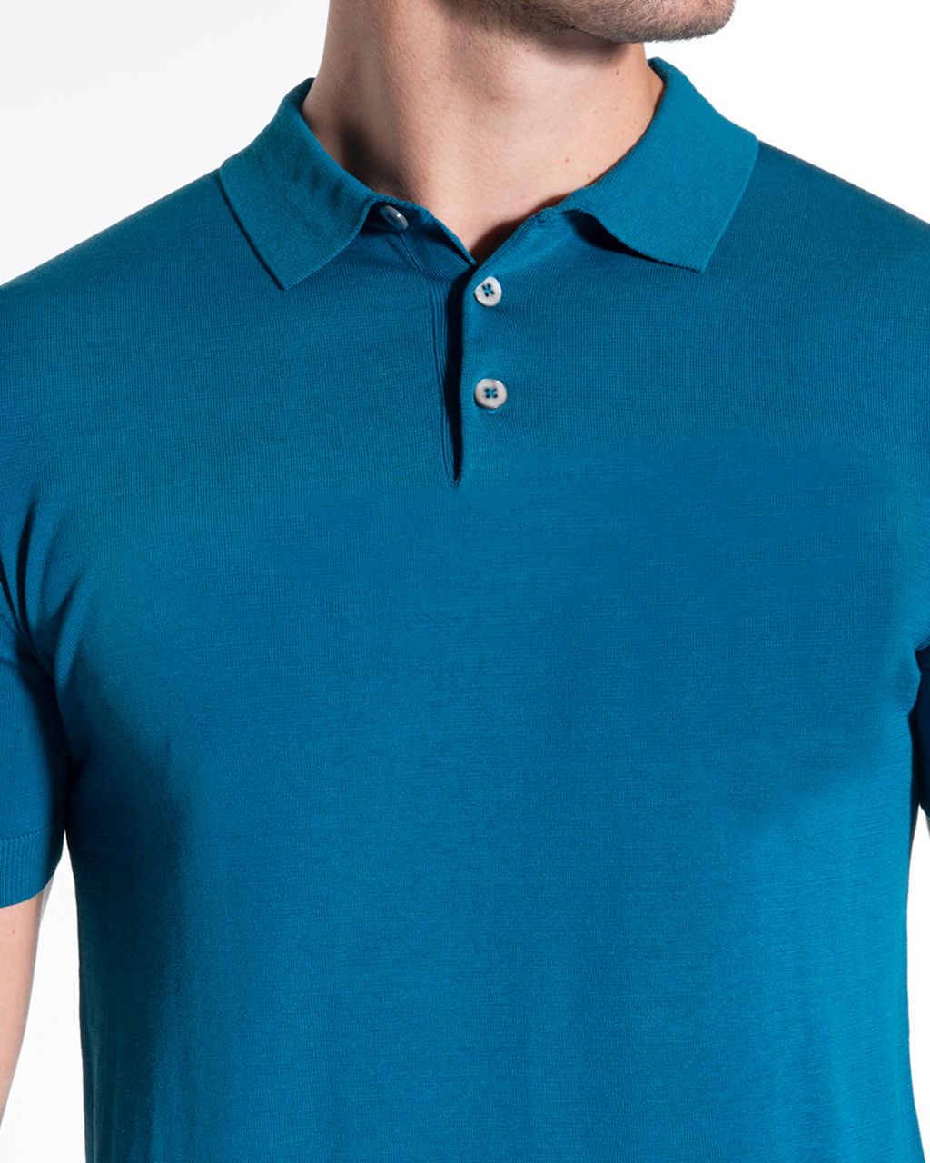 Dutch Dandies Bol Polo KM Lichtblauw uni 052804-001-L