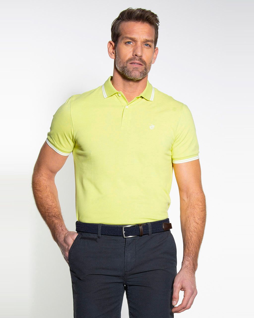 Campbell Classic Polo KM Fel groen 052936-006-L
