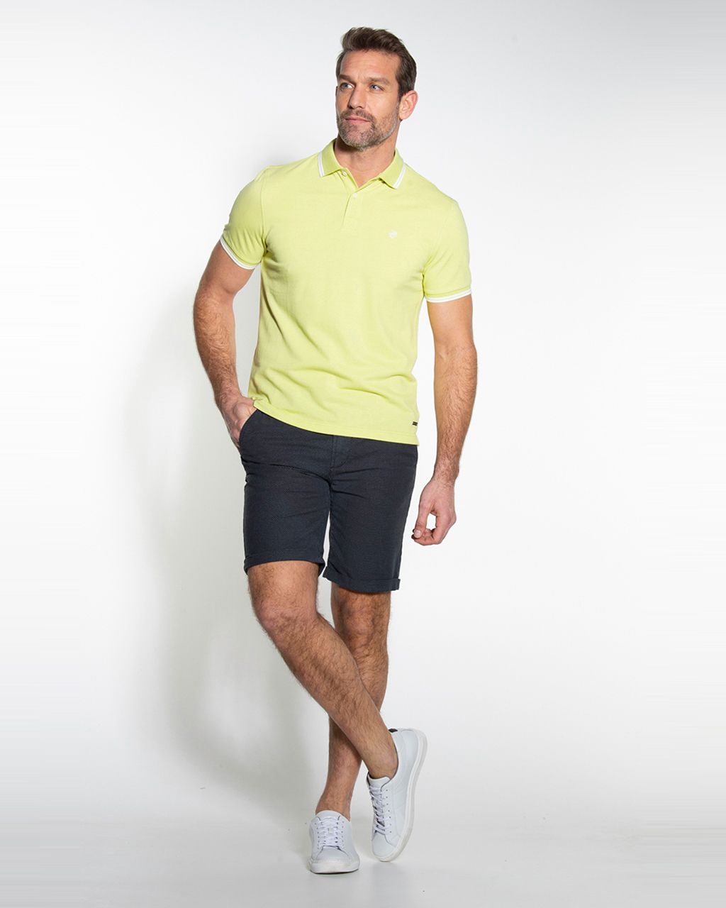 Campbell Classic Polo KM Fel groen 052936-006-L