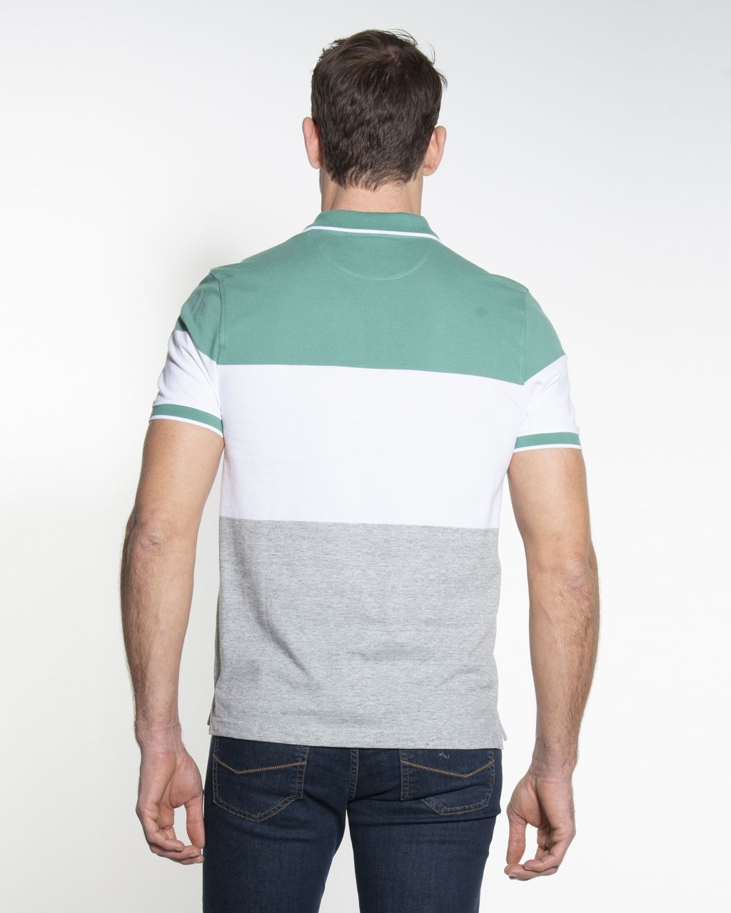 Campbell Classic Polo KM Flessen groen 052940-002-L