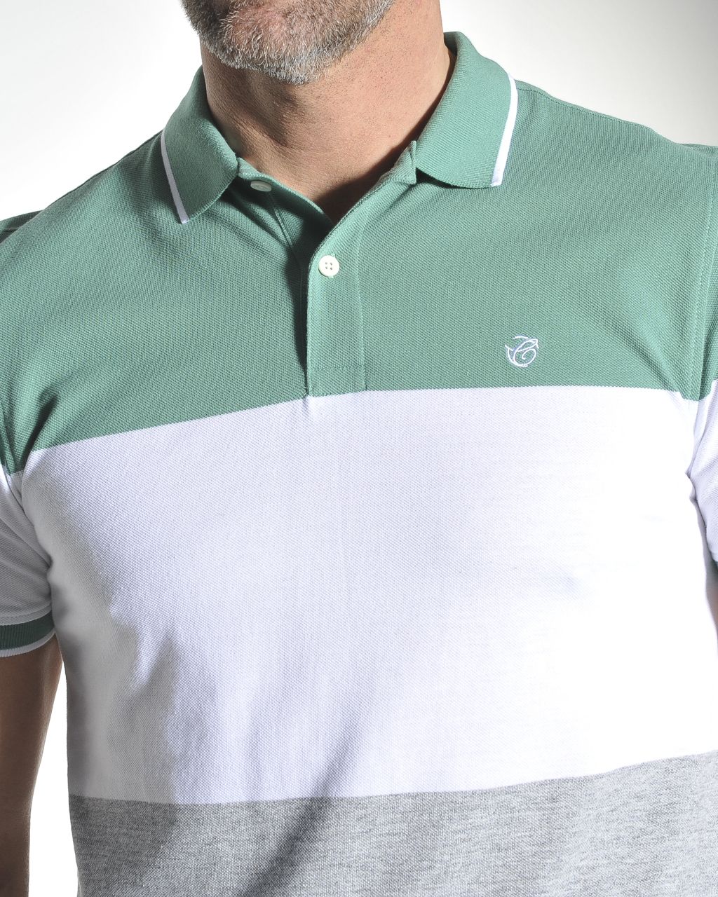 Campbell Classic Polo KM Flessen groen 052940-002-L