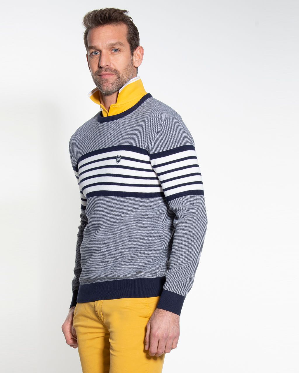 Campbell Classic Knitwear Donkerblauw 052960-001-L