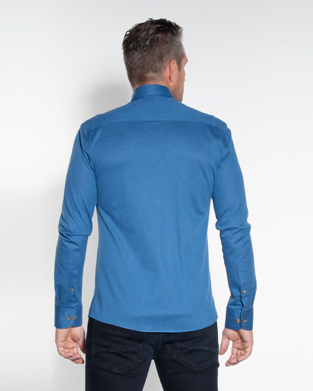 ETON Overhemd LM Blauw 053059-001-L