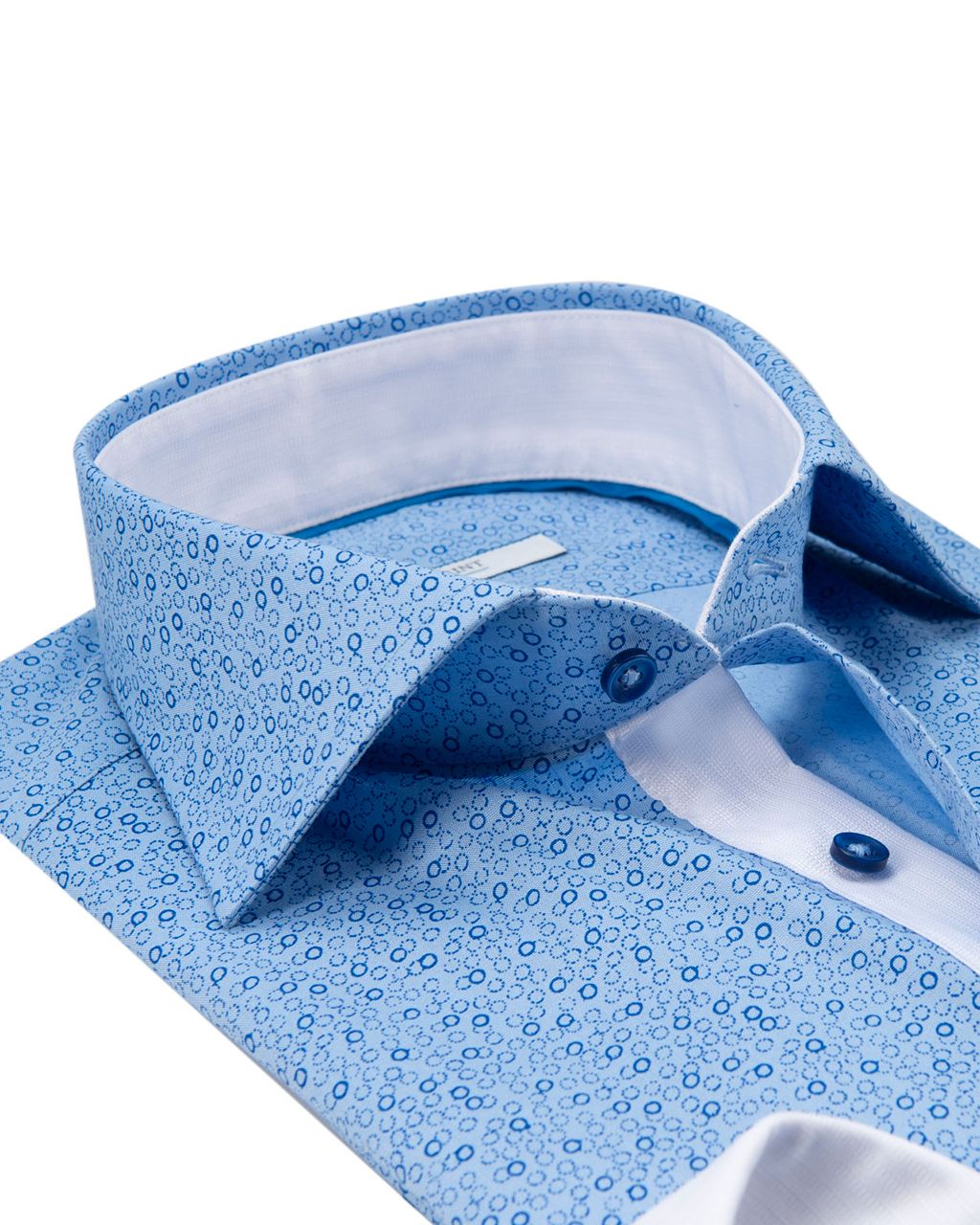 The BLUEPRINT Premium Trendy overhemd LM Blauw dessin 053543-001-L