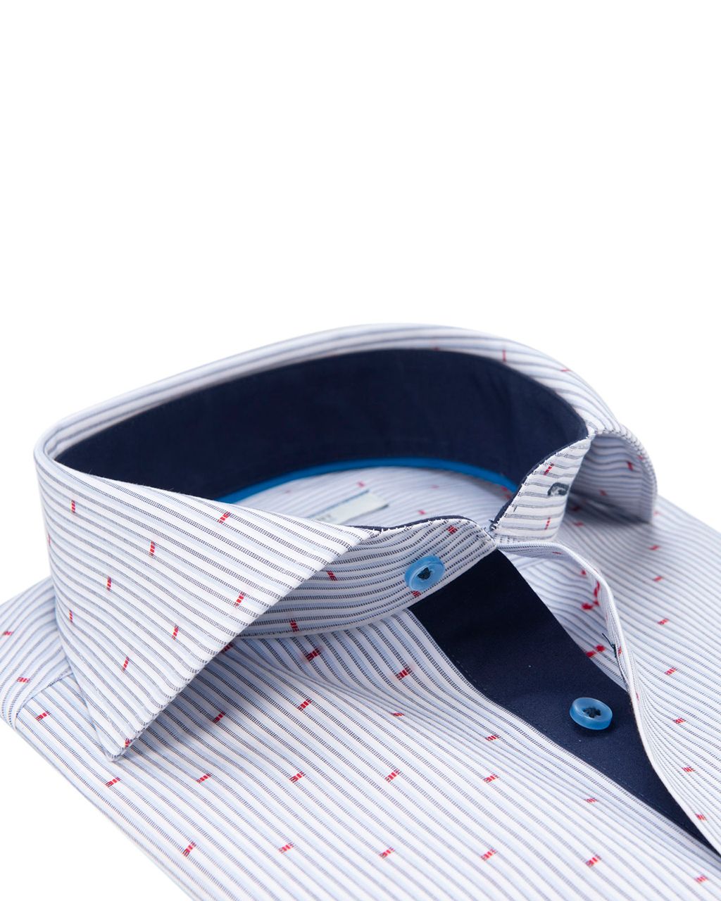 The BLUEPRINT Premium Trendy overhemd LM Lichtblauw streep 053549-001-L