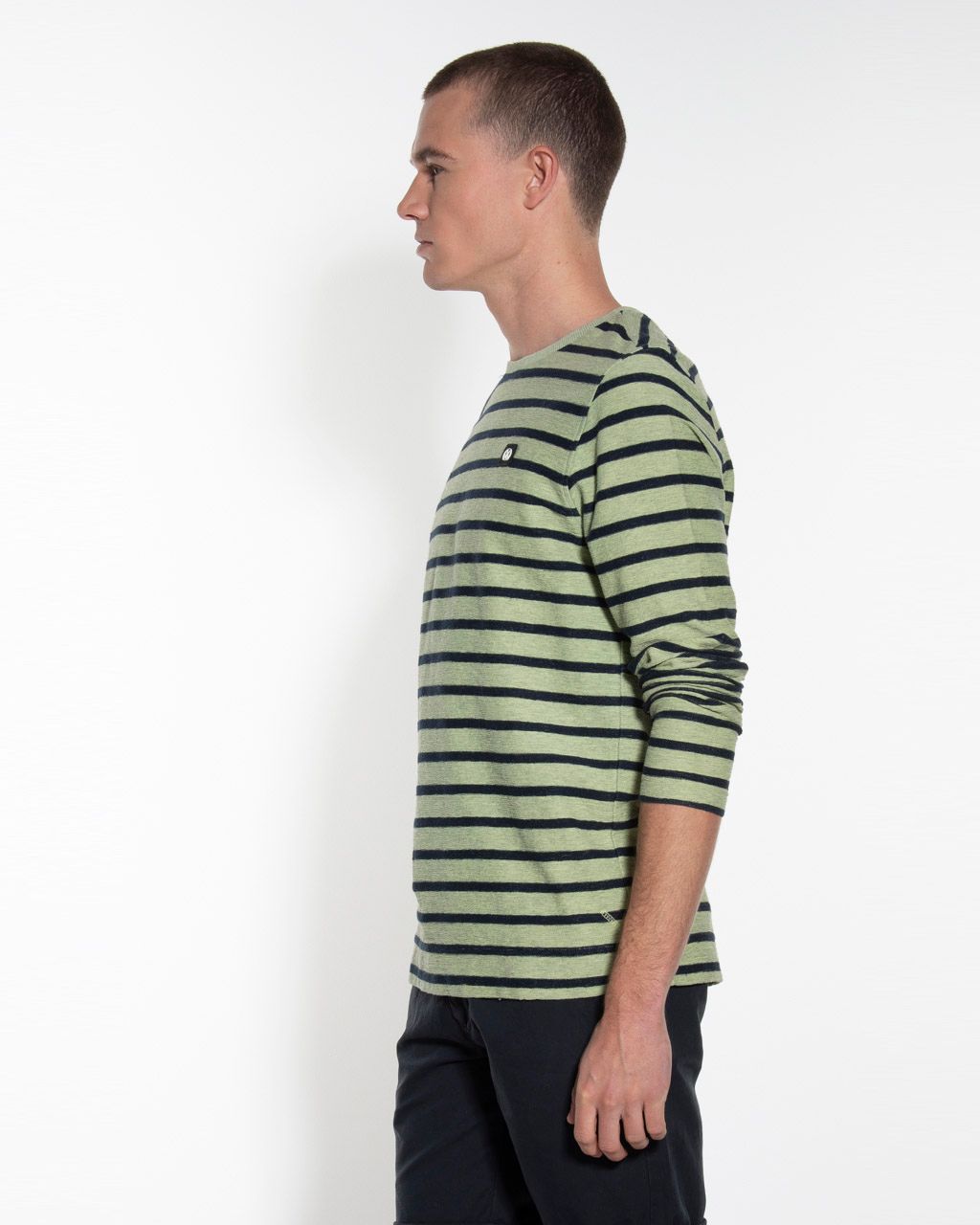 Victim Sweater Lichtgroen streep 053657-002-L