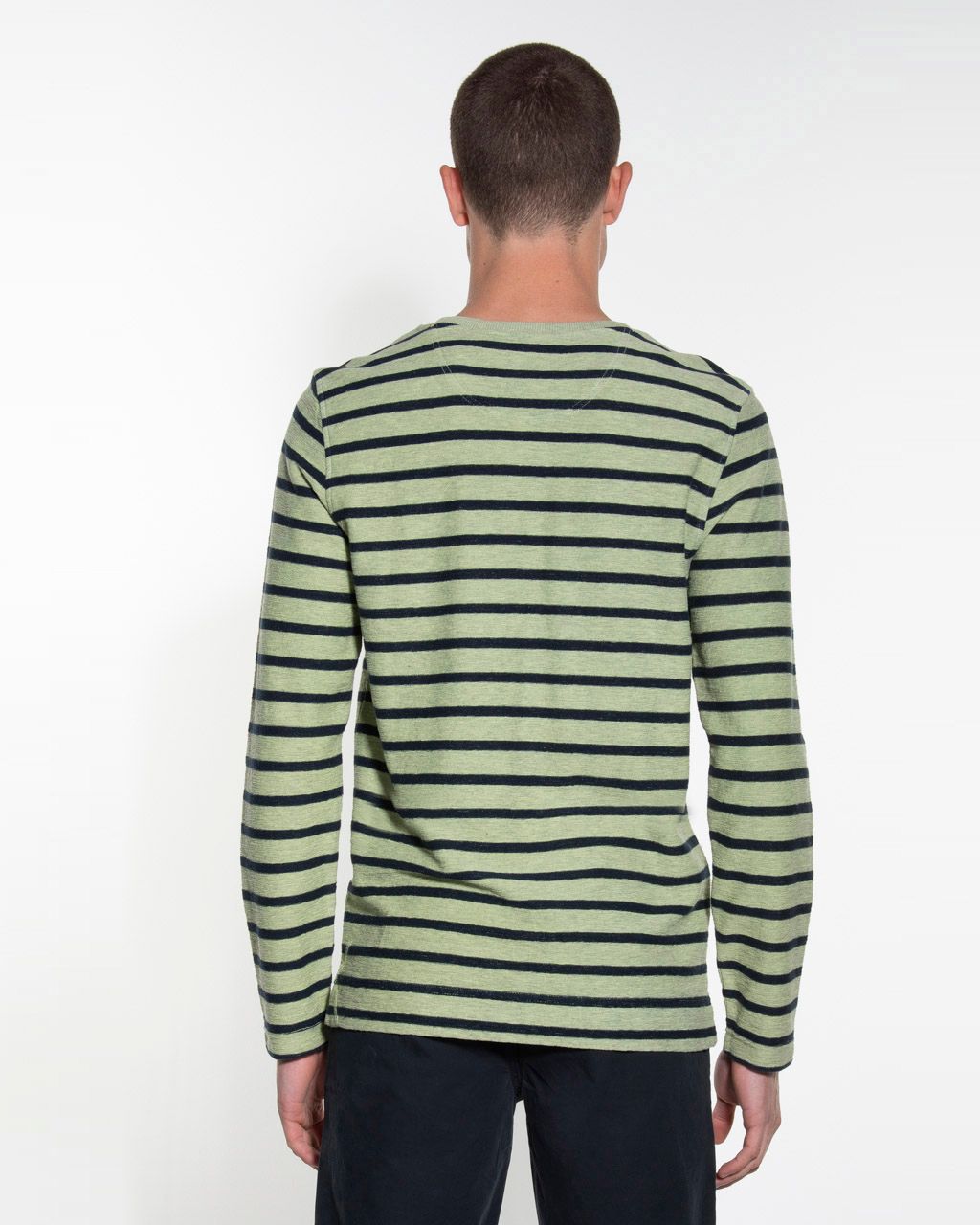 Victim Sweater Lichtgroen streep 053657-002-L