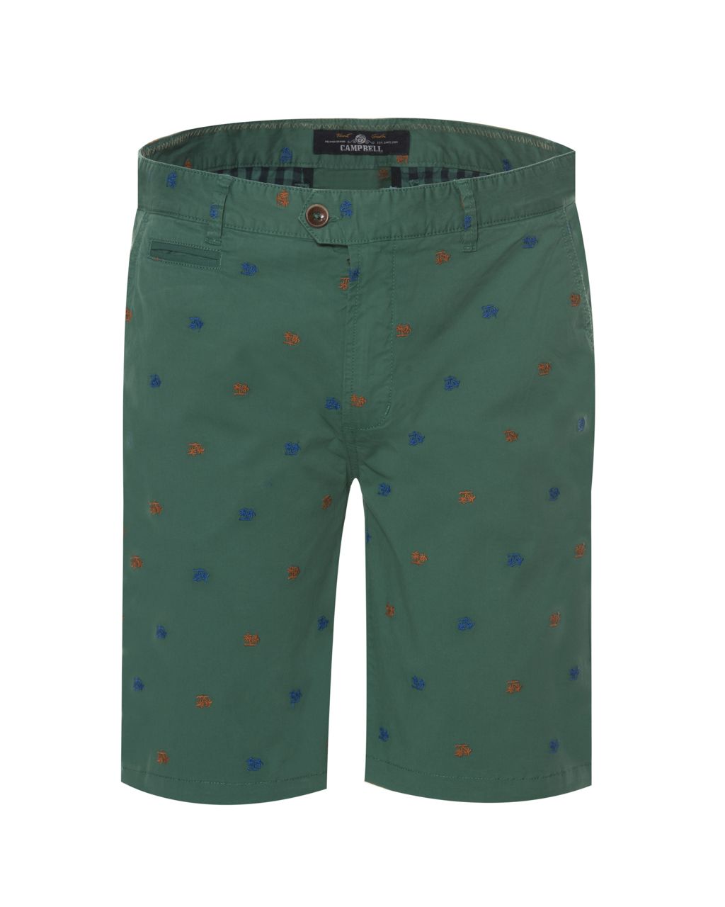 Campbell Classic Short Donkergroen print 053810-003-31