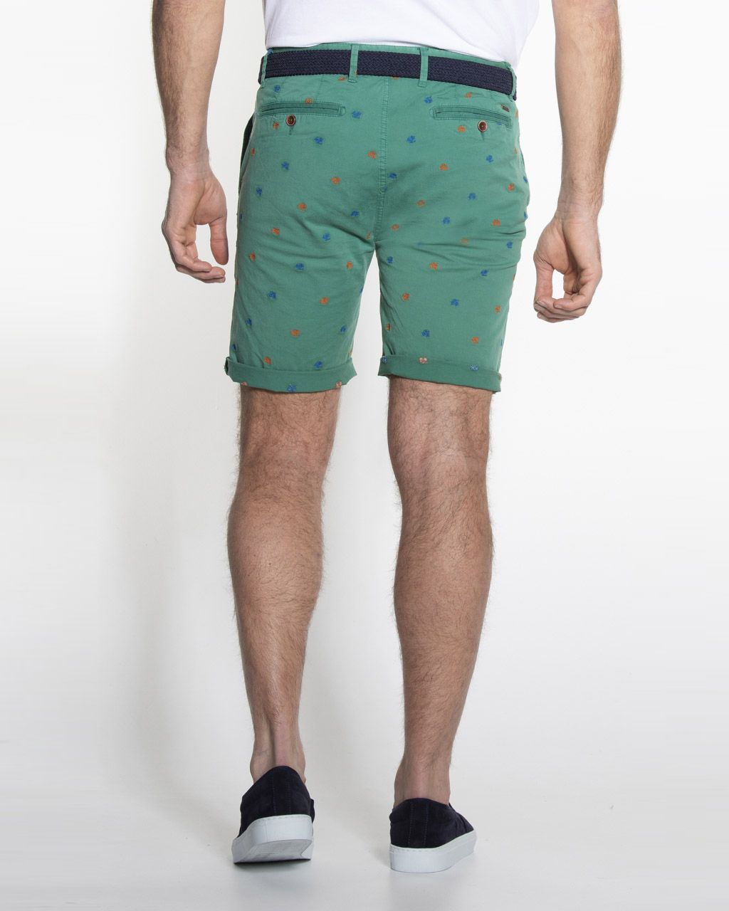 Campbell Classic Short Donkergroen print 053810-003-31