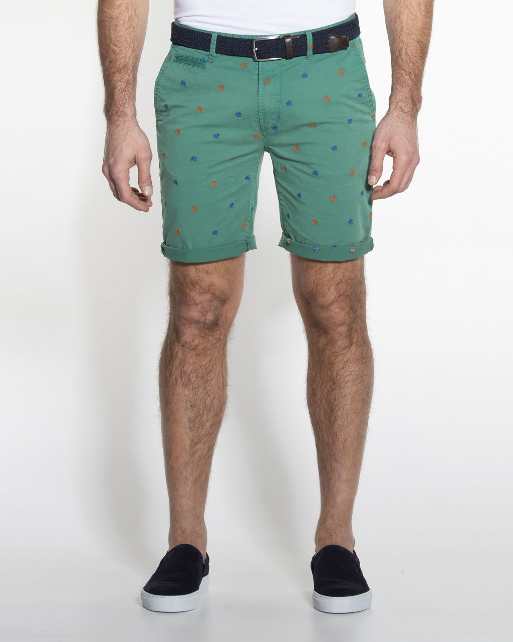 Campbell Classic Short Donkergroen print 053810-003-31