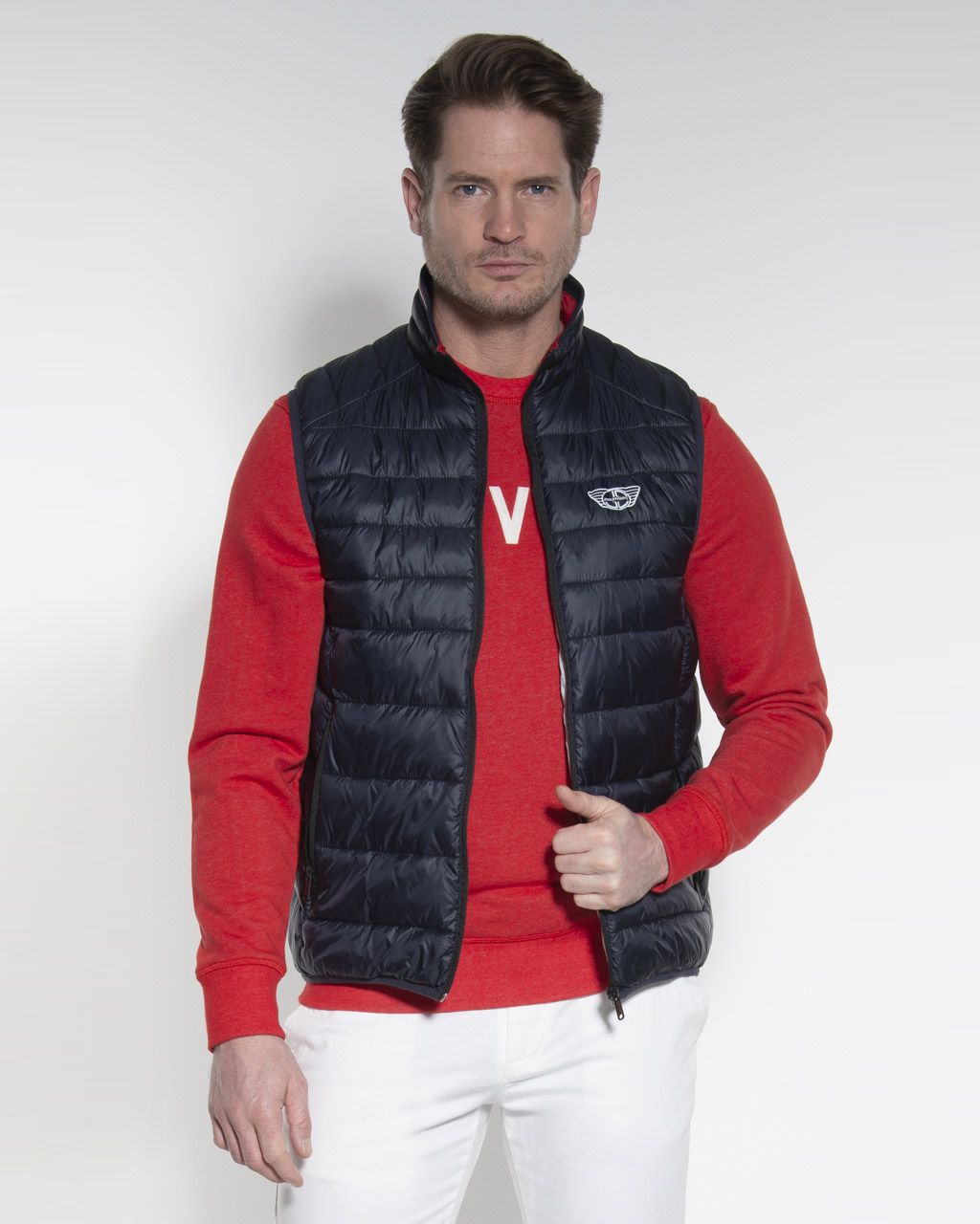 Donkervoort Bodywarmer Donkerblauw uni 053871-001-L