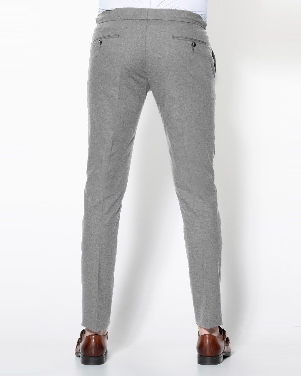 Dutch Dandies Pantalon Lichtgrijs uni 053875-001-46