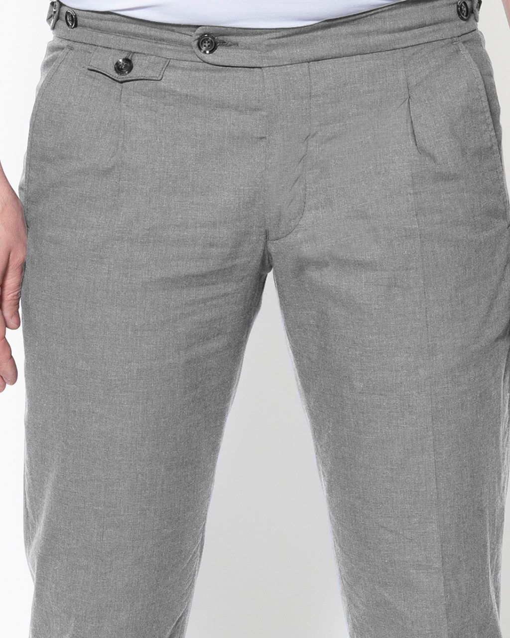 Dutch Dandies Pantalon Lichtgrijs uni 053875-001-46