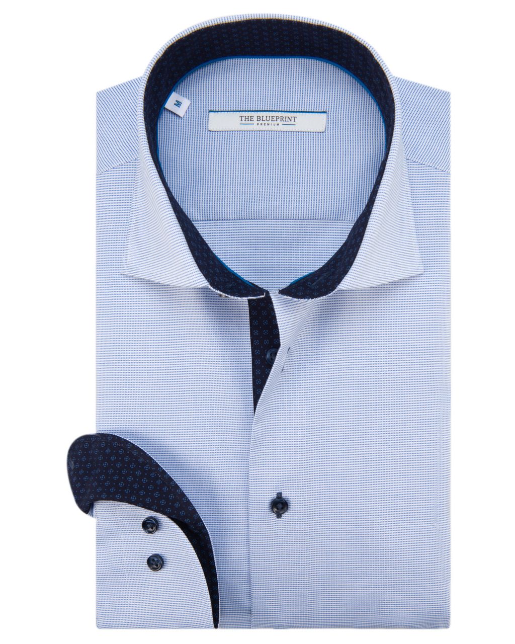 The BLUEPRINT Premium Trendy overhemd LM Lichtblauw 053905-001-L