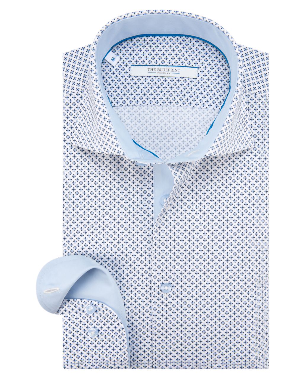 The BLUEPRINT Premium Trendy overhemd LM Lichtblauw 053910-001-L
