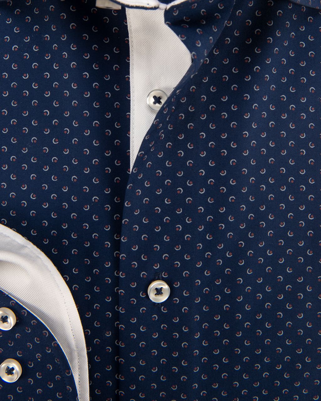 The BLUEPRINT Premium Trendy overhemd LM Donkerblauw 053911-001-L