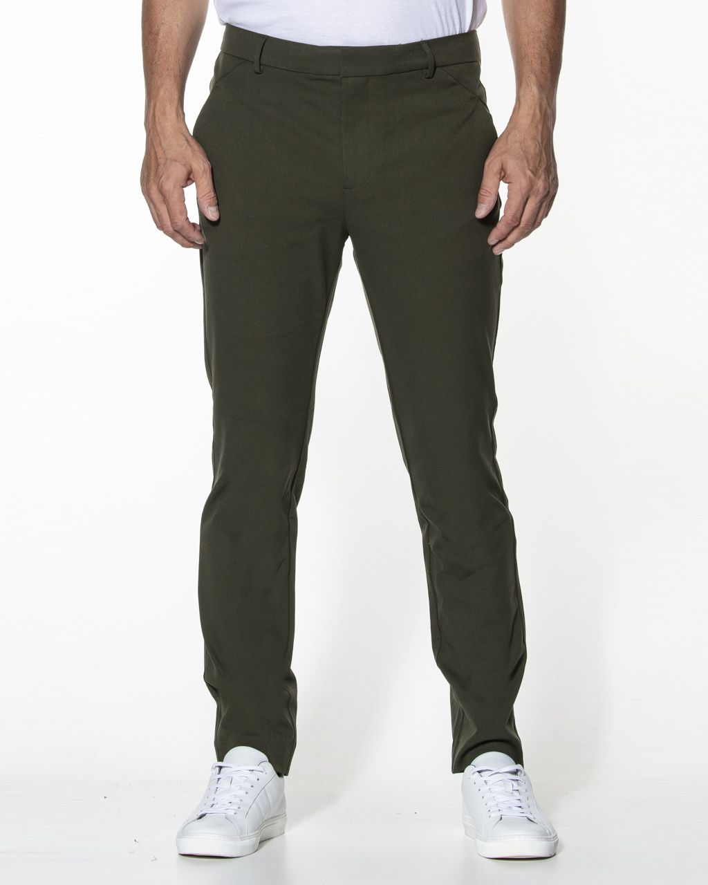 Plaîn Chino Donkergroen 053985-001-28