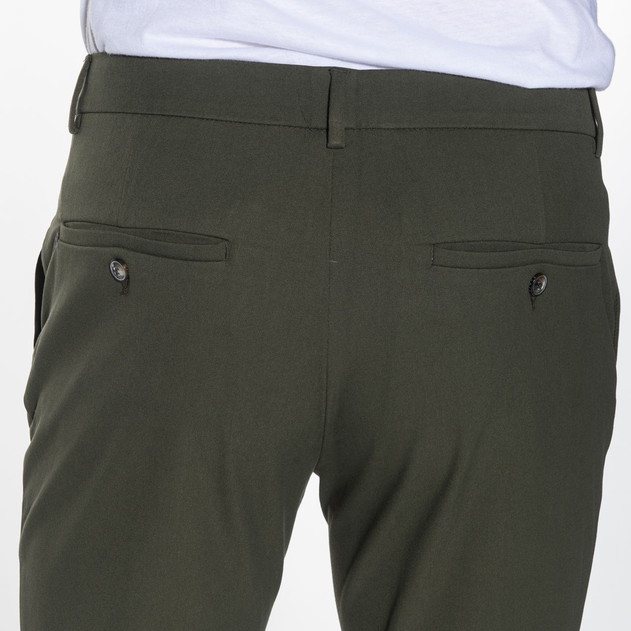Plaîn Chino Donkergroen 053985-001-28