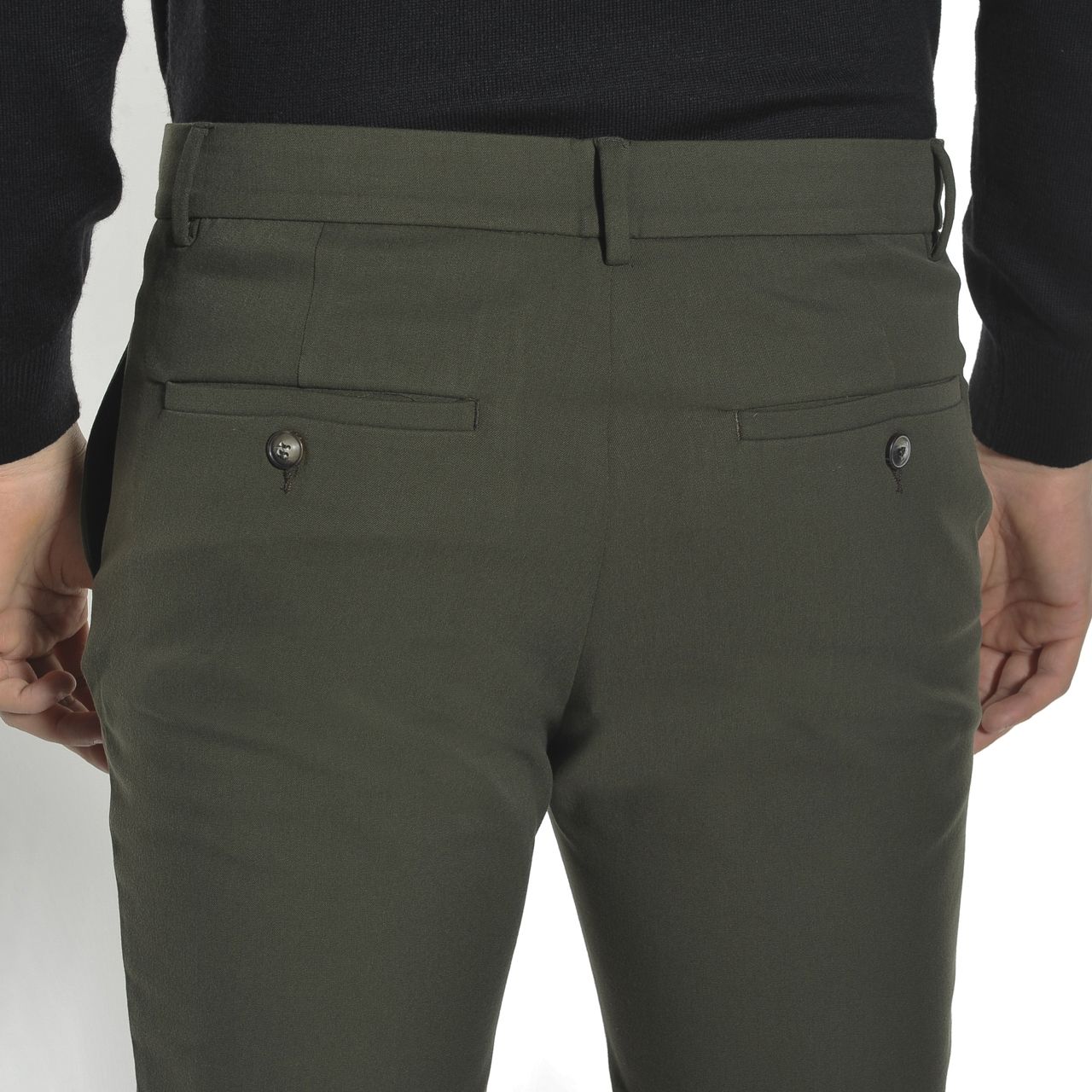 Plaîn Chino Donkergroen 053985-001-28