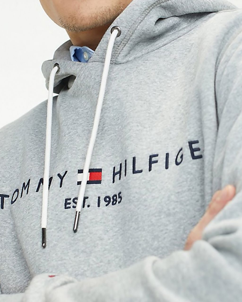 Tommy Hilfiger Menswear Hoodie Licht grijs 056751-001-L