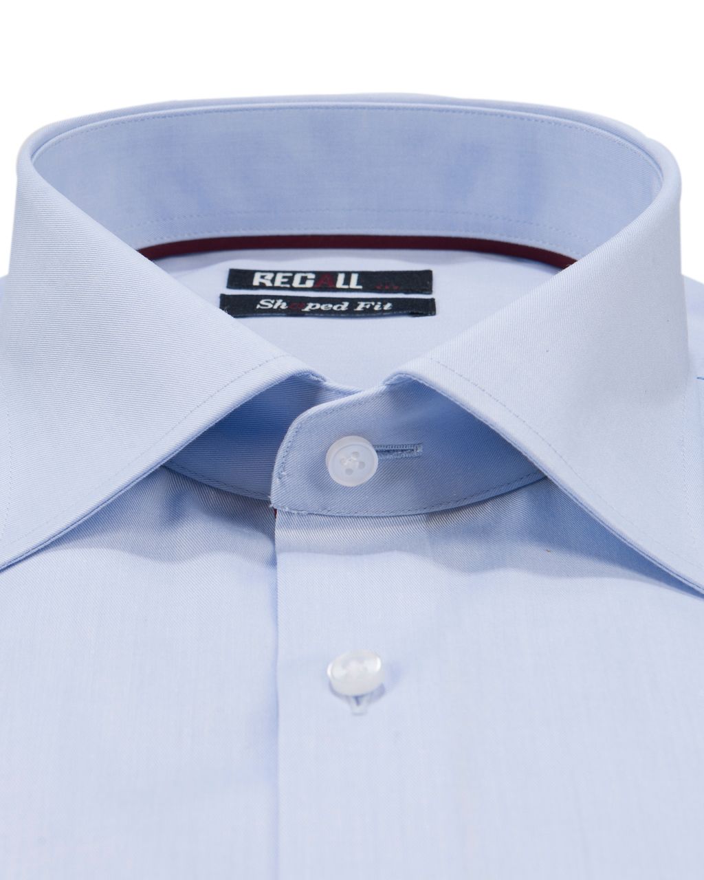 Recall Overhemd Shaped Fit LM Blauw dessin 057048-001-38