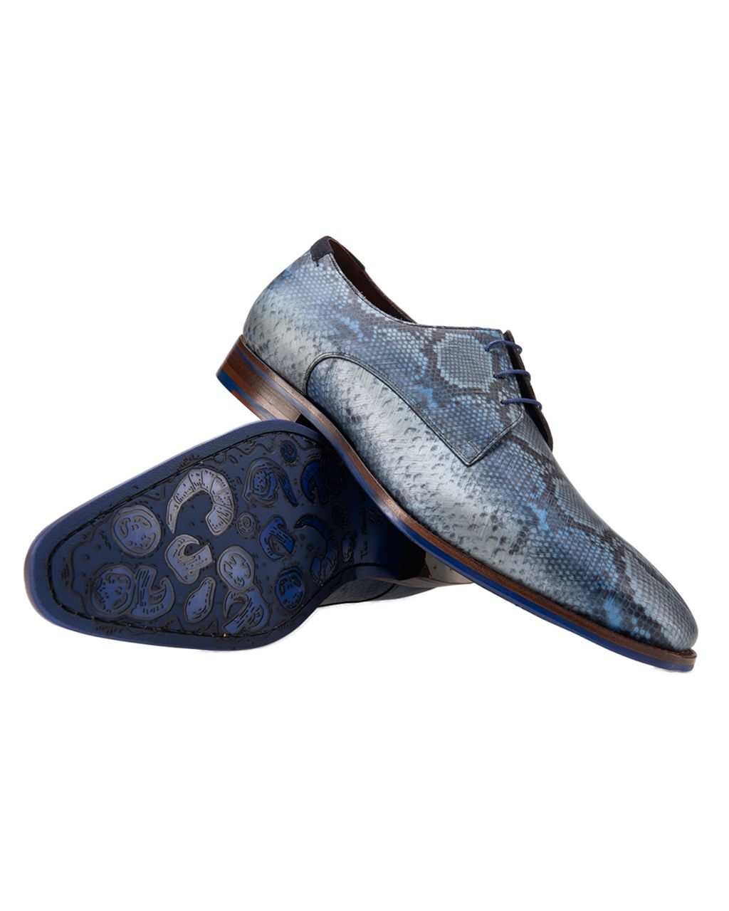 Floris van Bommel Geklede schoenen Blauw 057421-001-10