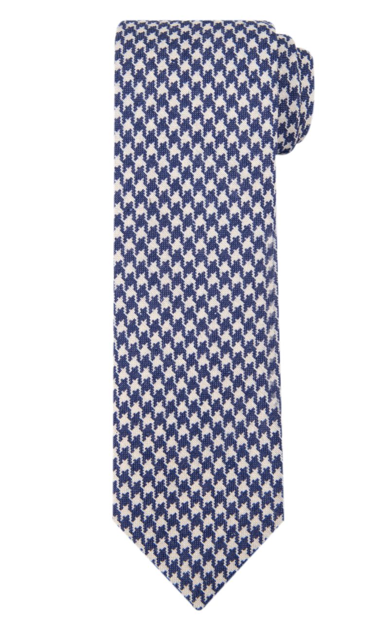 Dutch Dandies Stropdas Donkerblauw print 057615-001-0