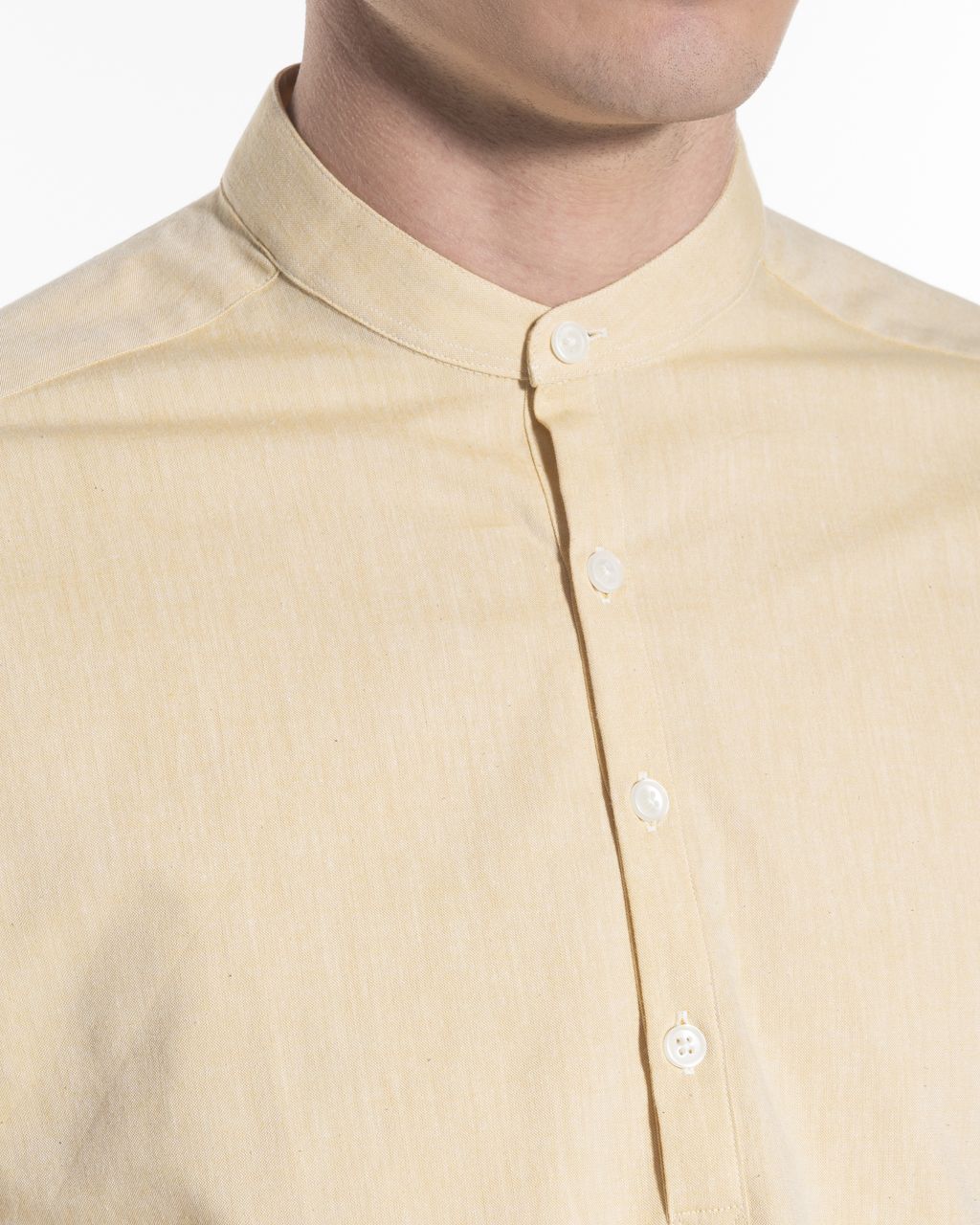 Victim Casual Overhemd LM Donkergeel uni 057639-001-L