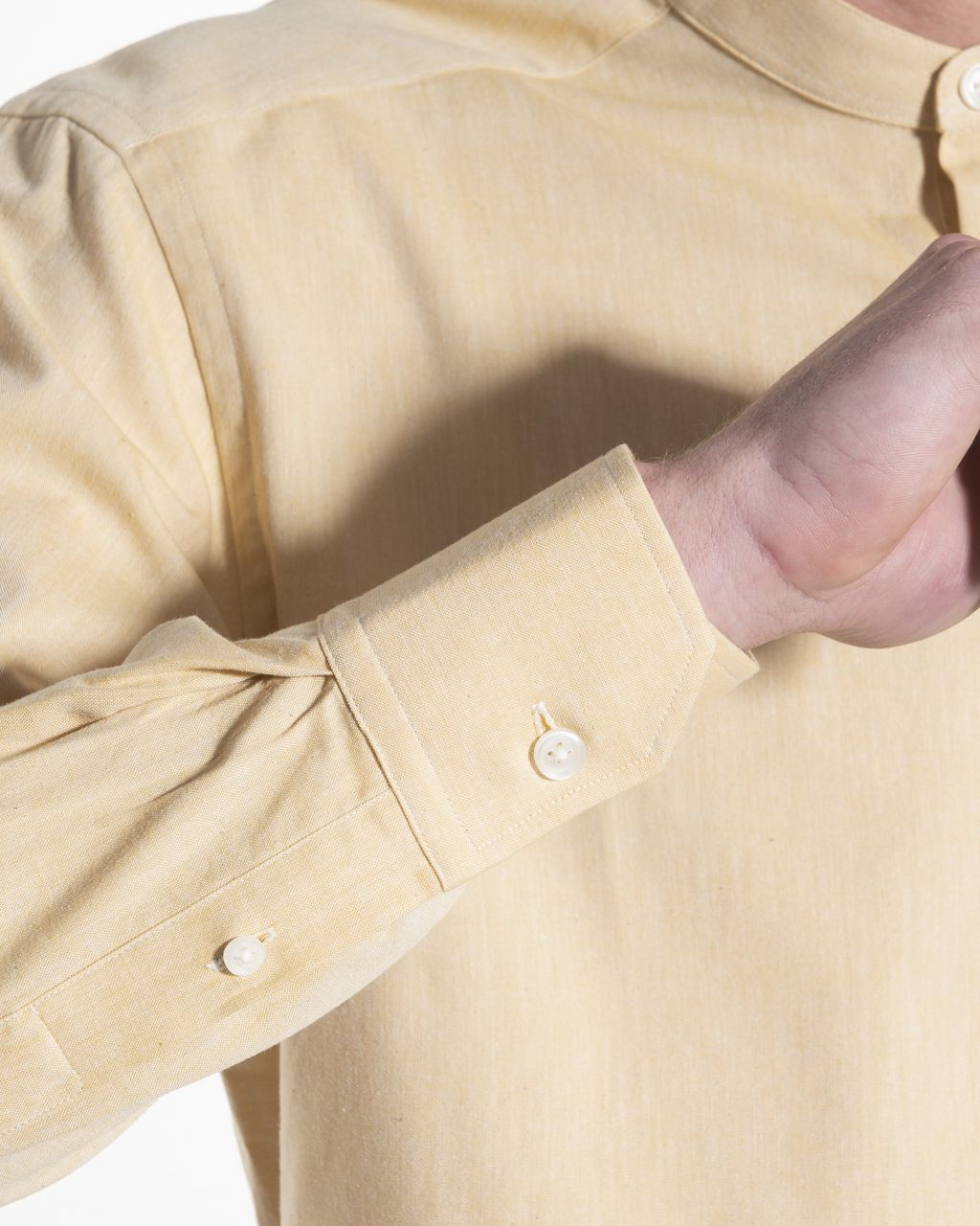 Victim Casual Overhemd LM Donkergeel uni 057639-001-L