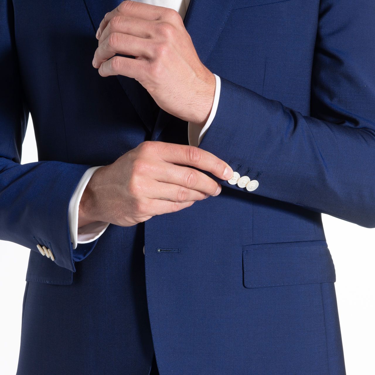 Dutch Dandies Driedelig Trouwpak Blauw uni 057775-001-44