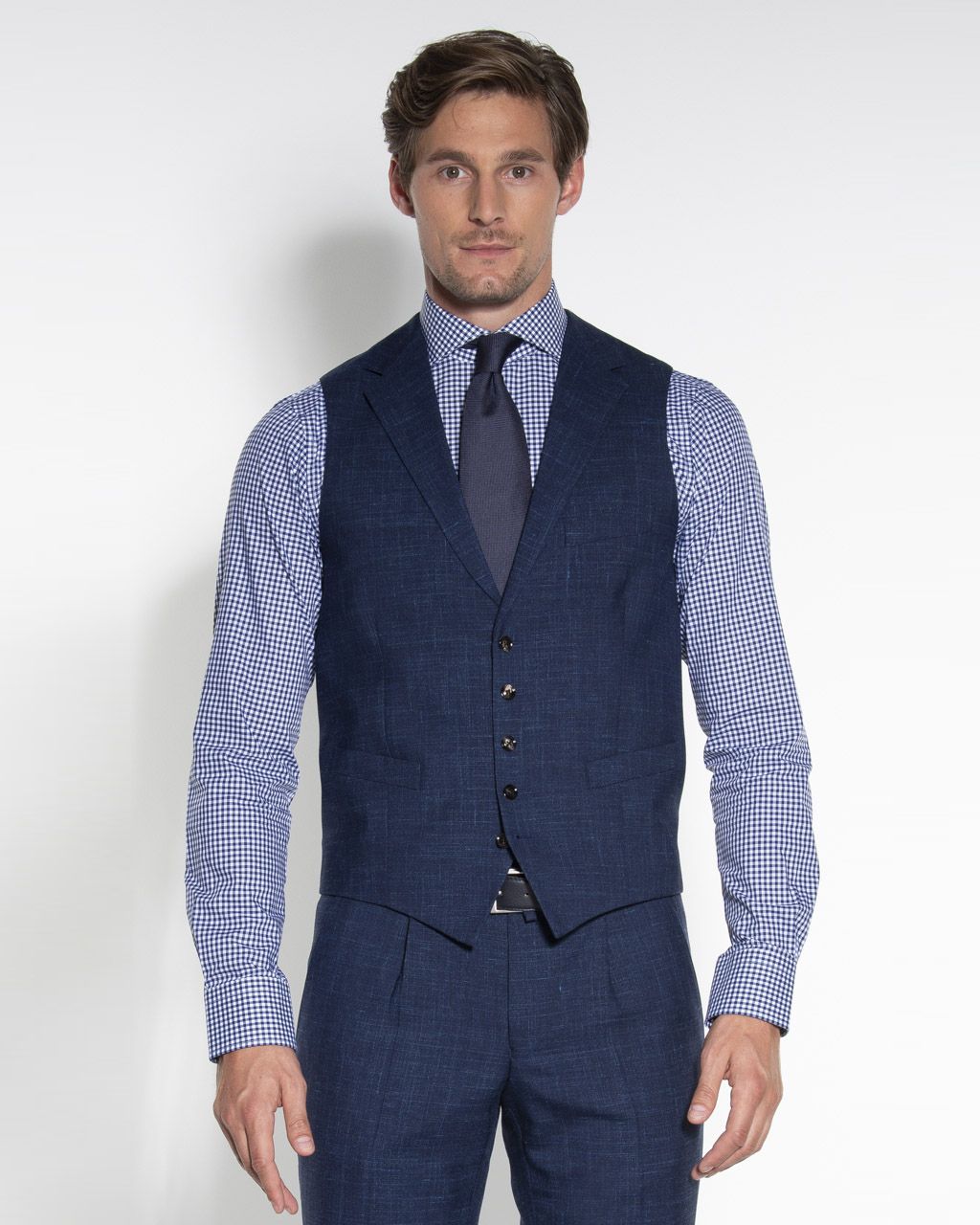 Dutch Dandies Gilet    Donkerblauw uni 057781-001-46