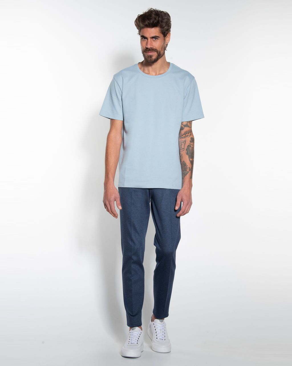Drykorn T-shirt KM Lichtblauw 057822-003-L
