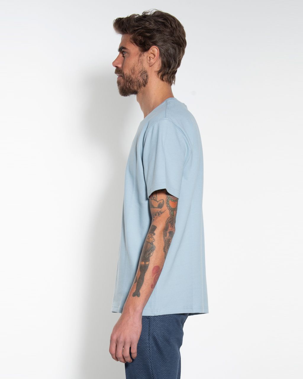 Drykorn T-shirt KM Lichtblauw 057822-003-L
