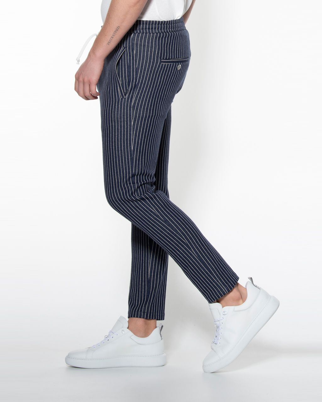 Drykorn Jeger Mix & Match Pantalon Donkerblauw streep 057888-001-30/34