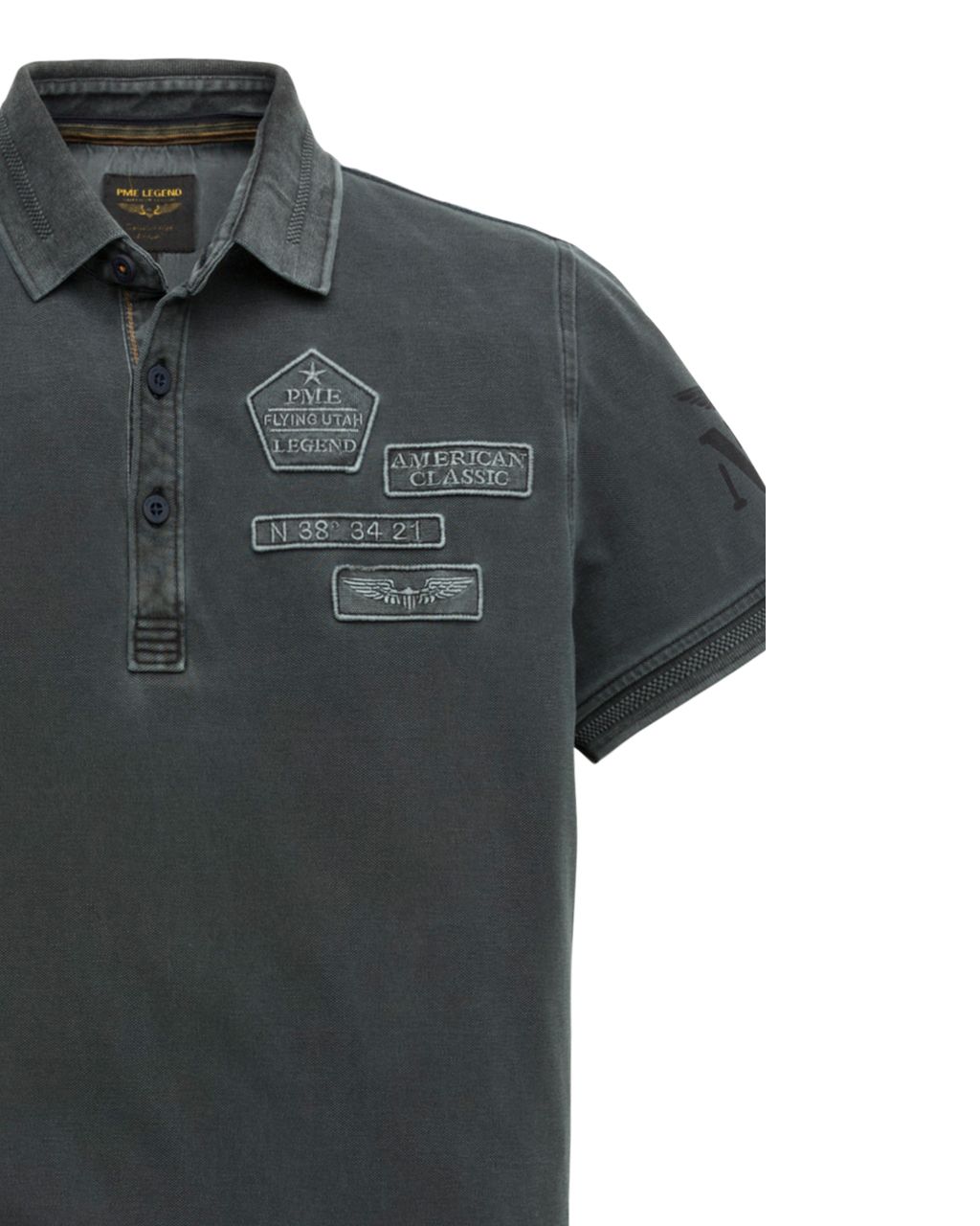 PME Legend Polo KM Zwart 058186-001-L