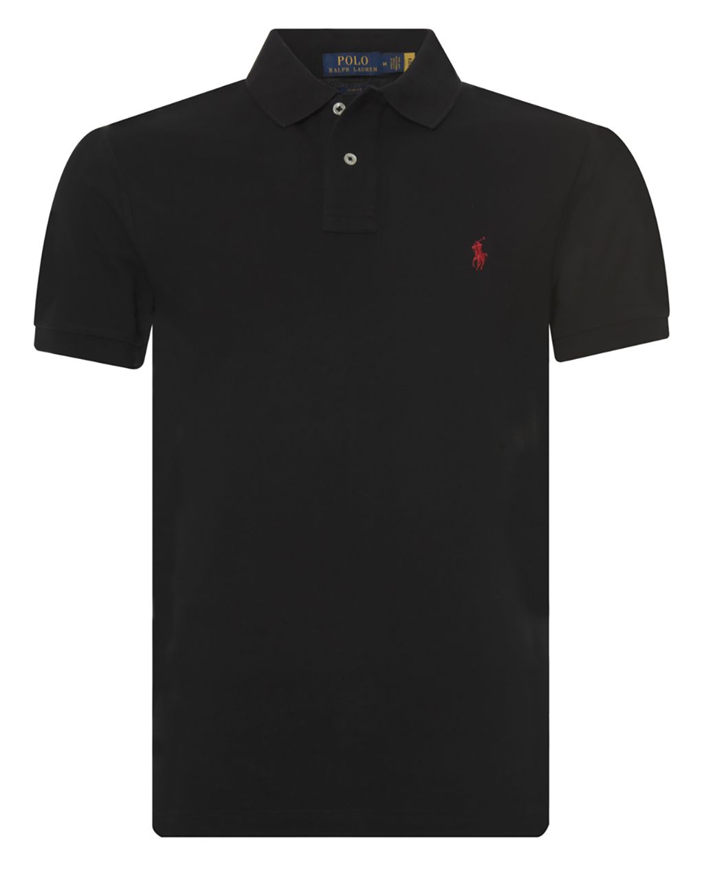 Polo Ralph Lauren Slim Fit Mesh Polo KM Zwart 058492-002-L