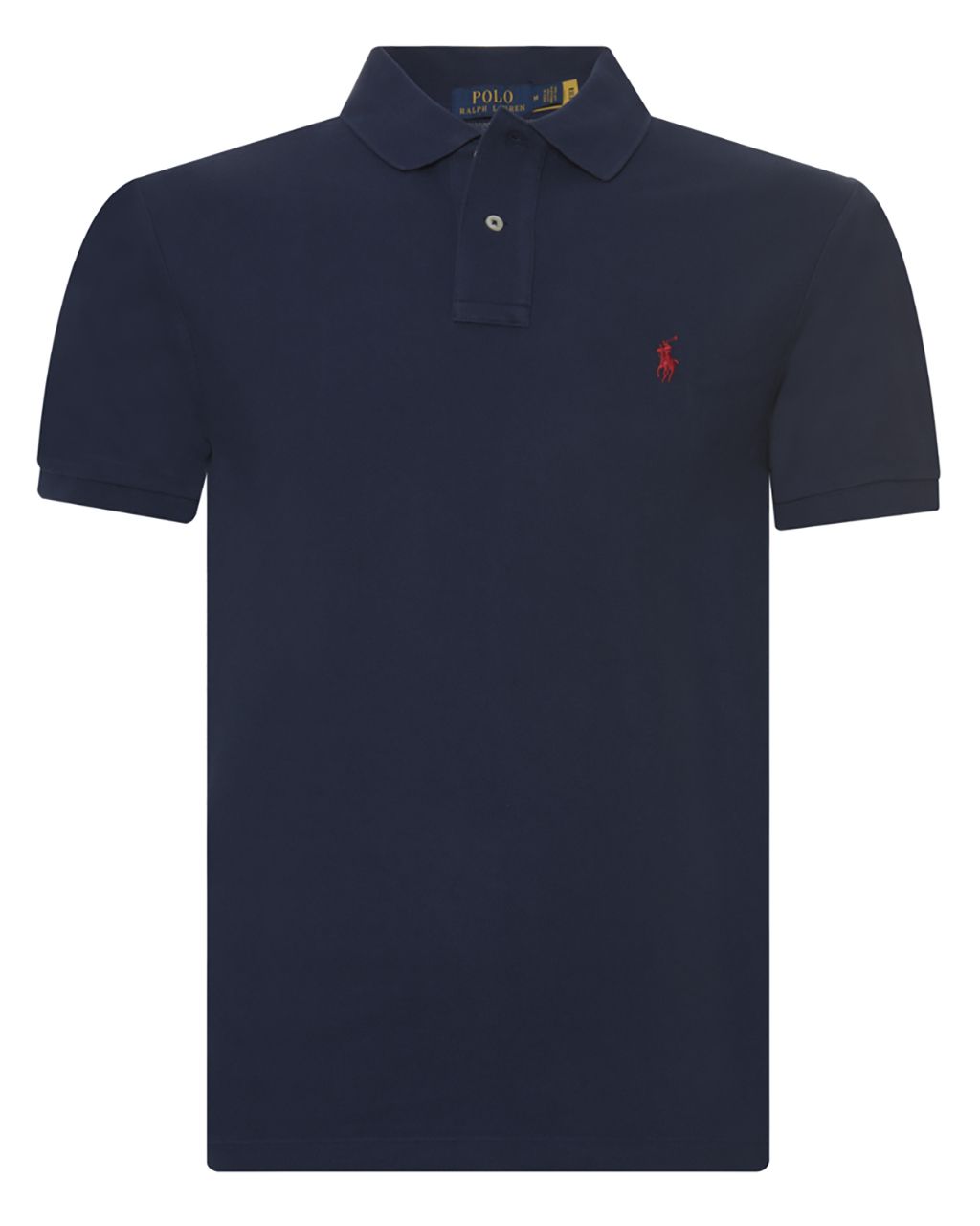 Polo Ralph Lauren Slim Fit Mesh Polo KM Donker blauw 058492-003-L