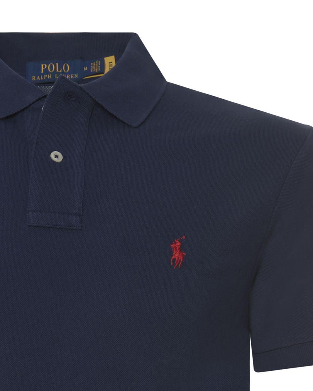 Polo Ralph Lauren Slim Fit Mesh Polo KM Donker blauw 058492-003-L