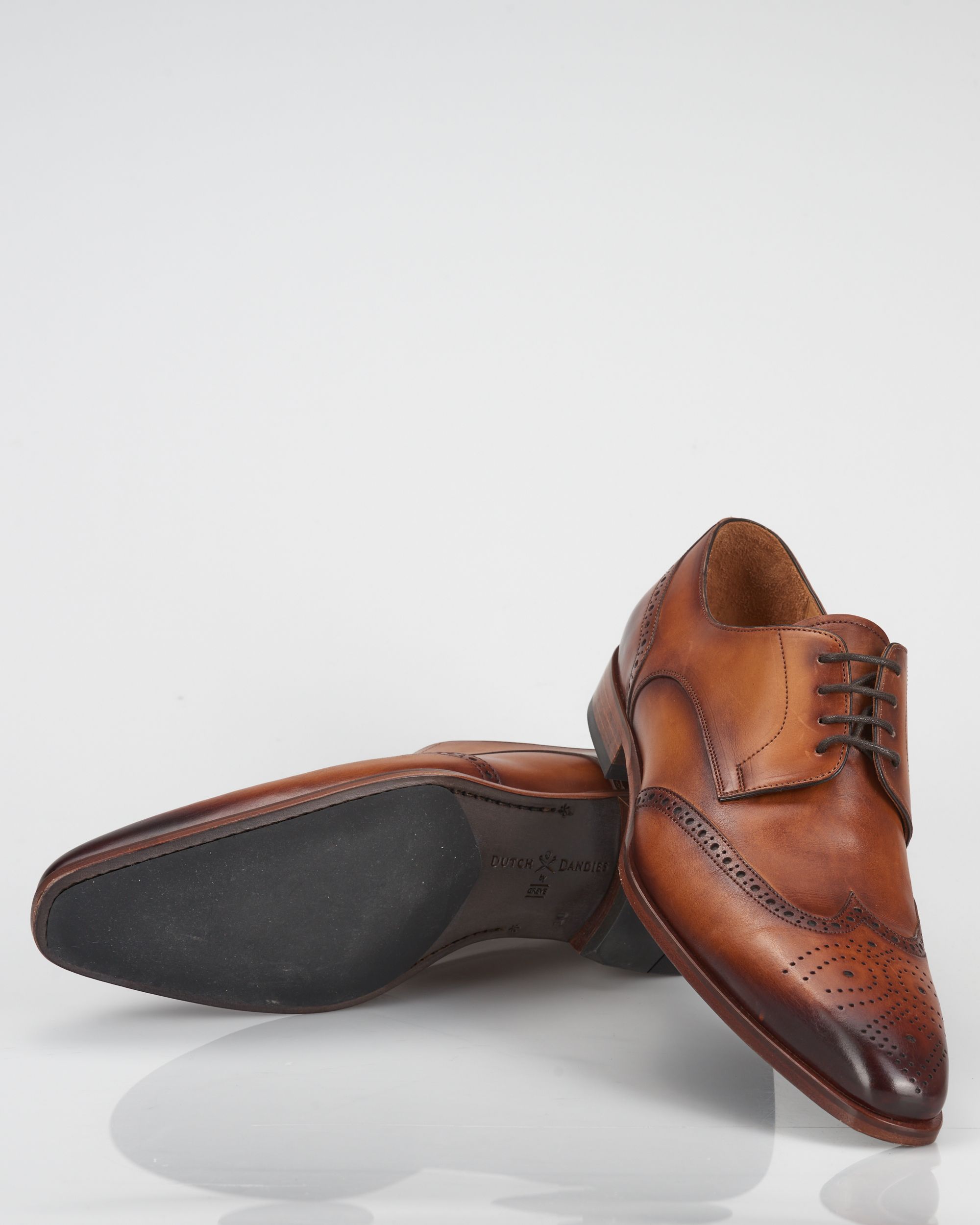 Dutch Dandies x Greve Geklede schoenen Cognac 059077-001-10