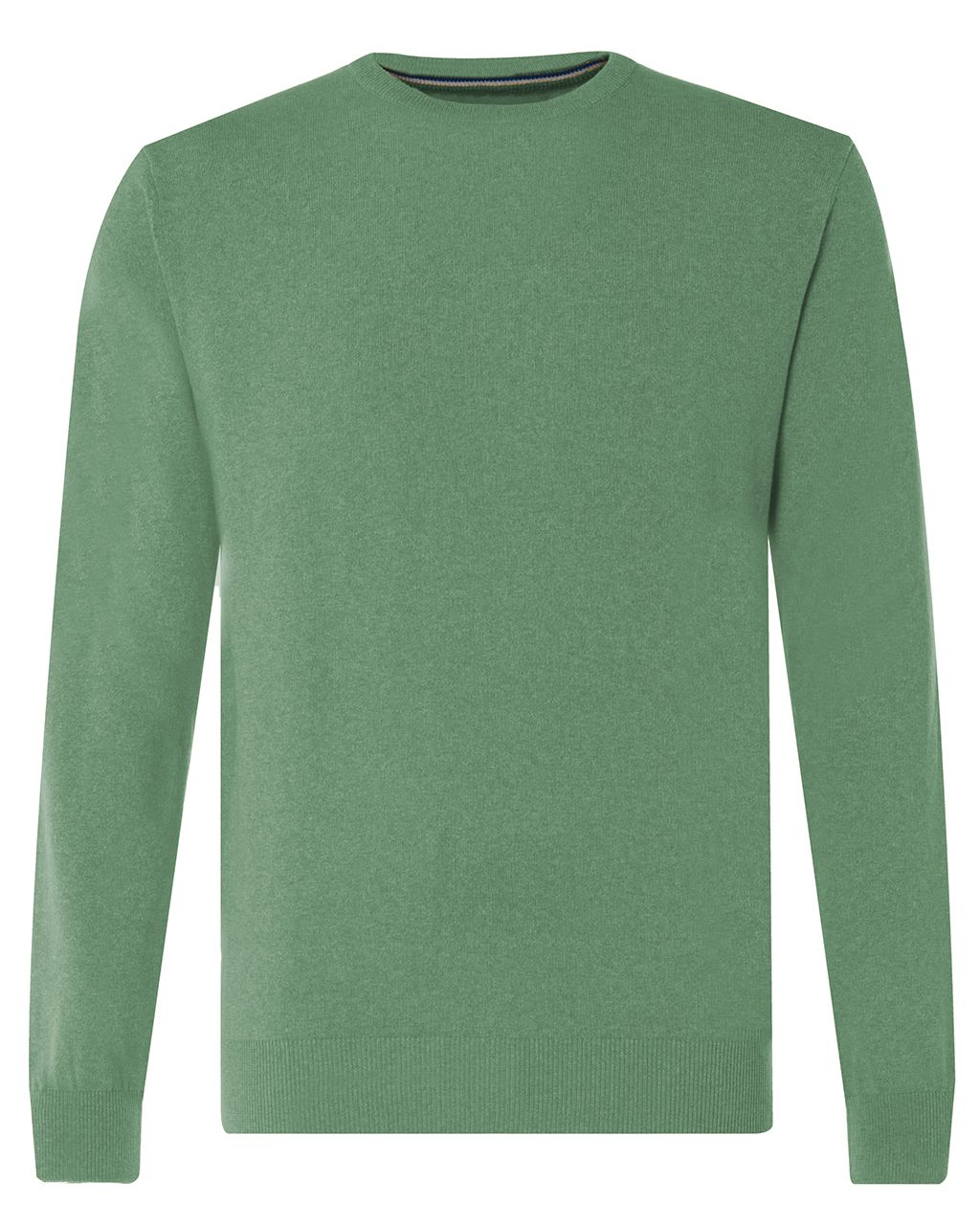 The BLUEPRINT Premium Trui ronde hals  Flessengroen uni 059703-008-L