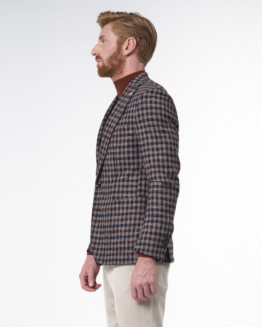 Dutch Dandies Colbert Bruin grote ruit 060083-001-46