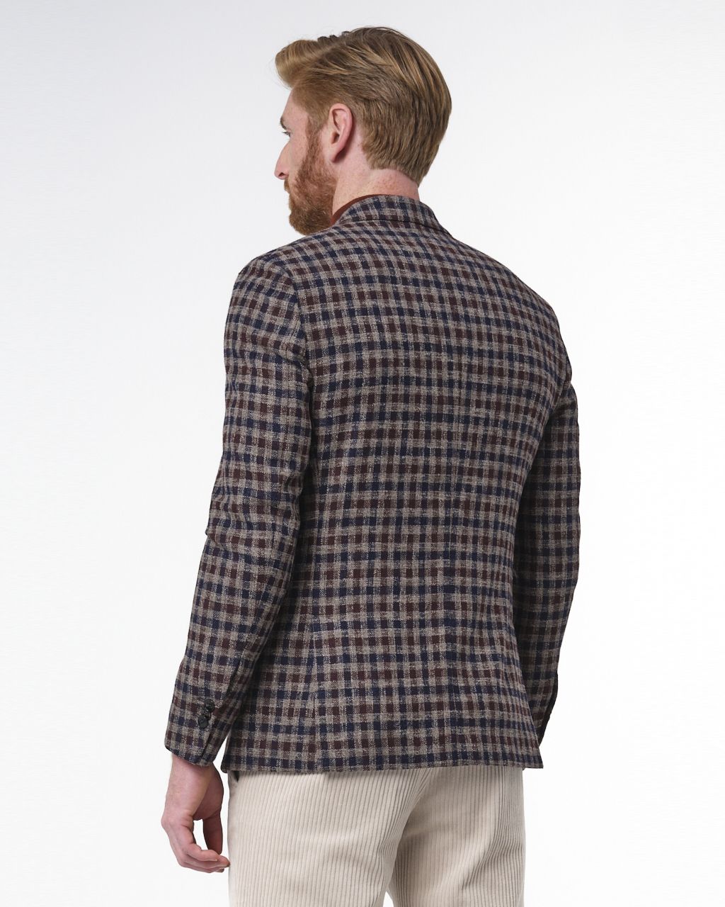 Dutch Dandies Colbert Bruin grote ruit 060083-001-46