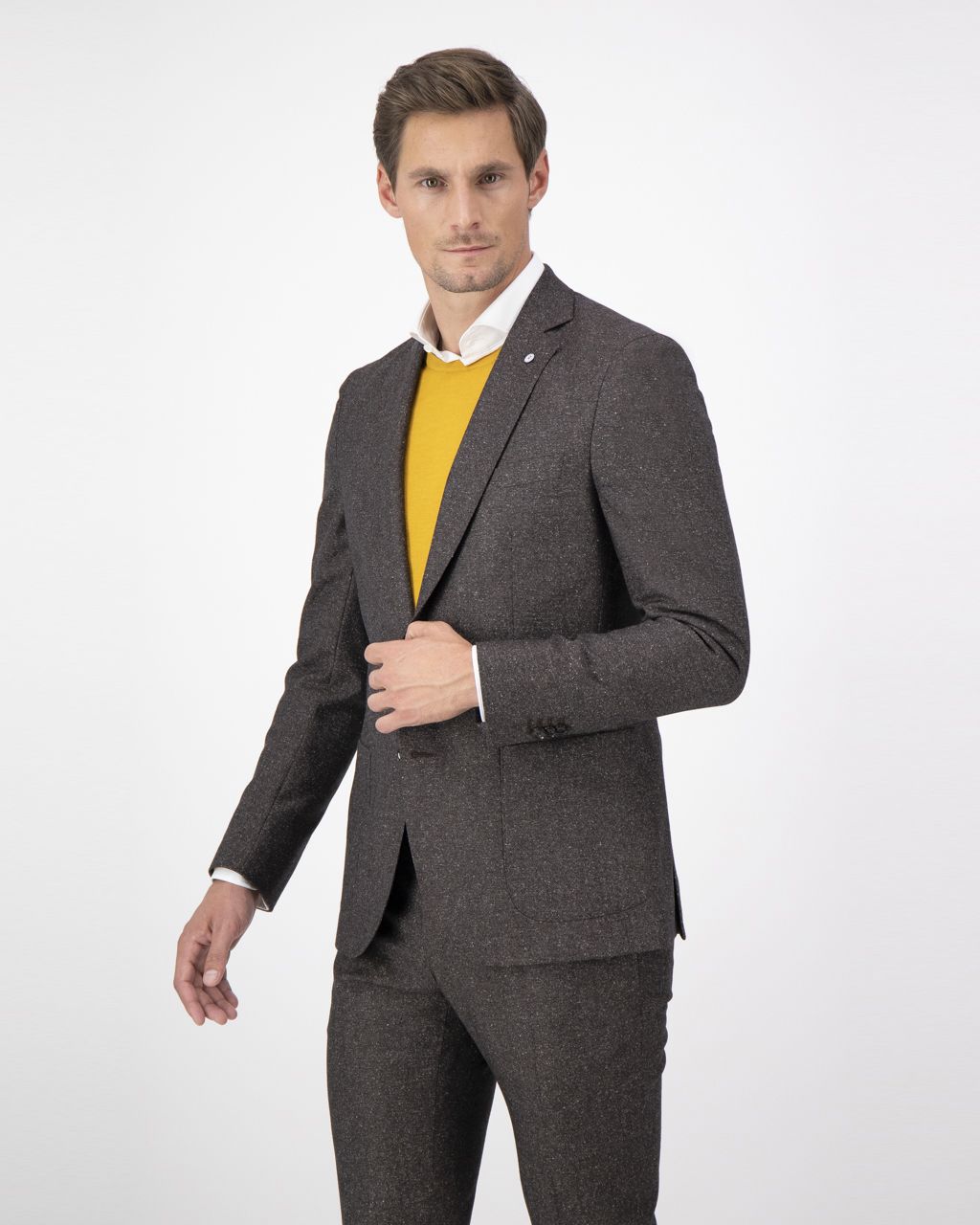Dutch Dandies Mix & Match Colbert Donkerbruin uni 060098-001-46