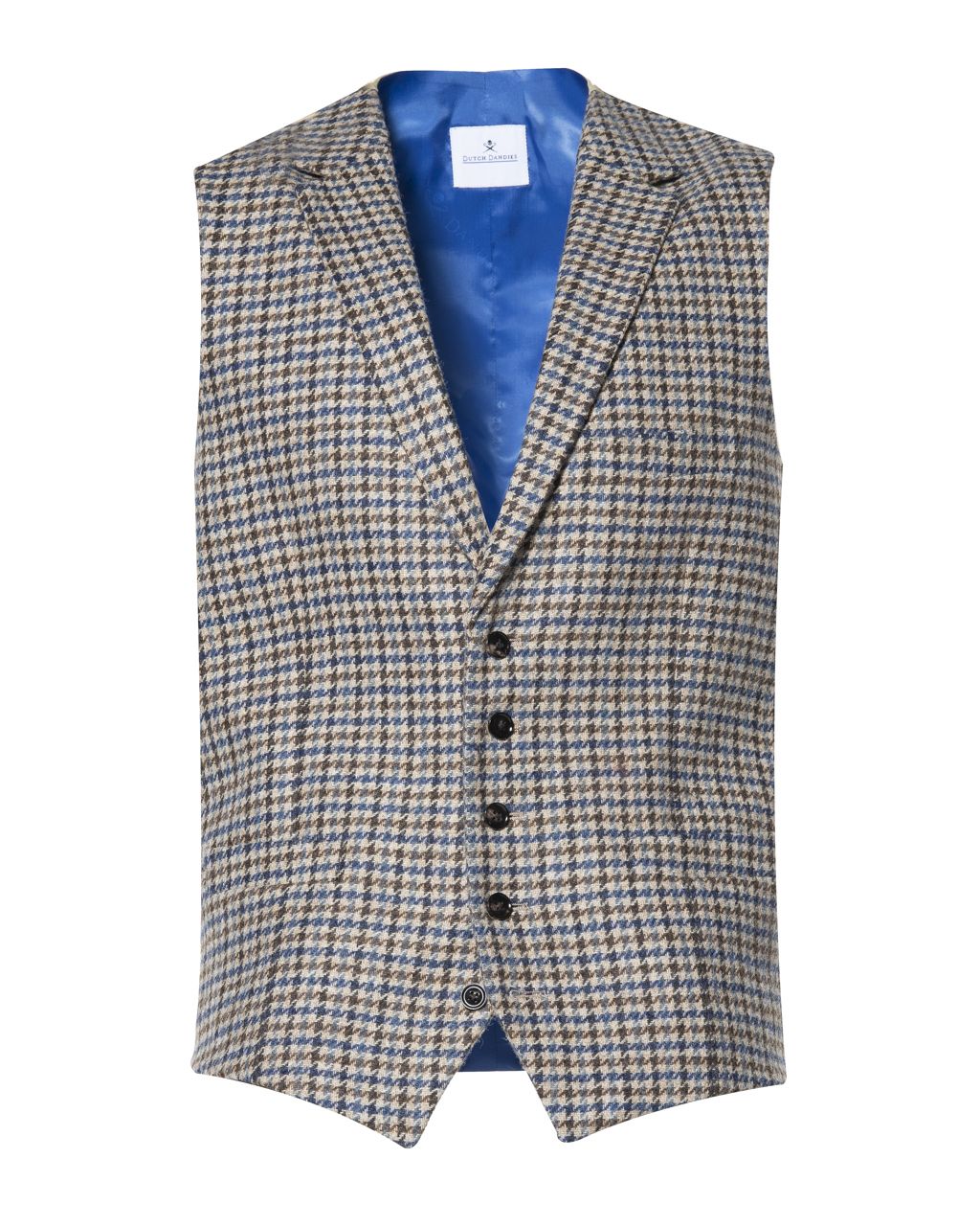 Dutch Dandies Gilet Blauw kleine ruit 060102-001-46