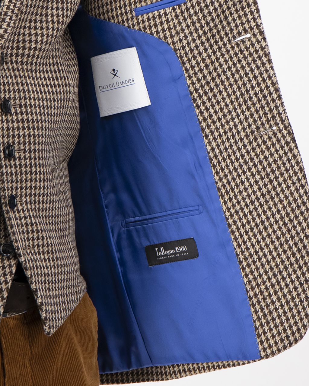Dutch Dandies Colbert Donkerbruin kleine ruit 060103-001-46