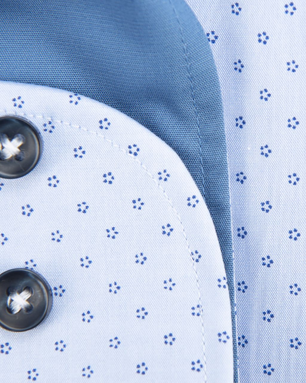 The BLUEPRINT Premium Trendy overhemd LM Donkerblauw print 061747-001-L