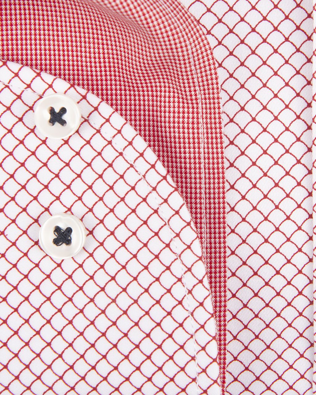 The BLUEPRINT Premium Trendy overhemd LM Rood print 061874-001-L